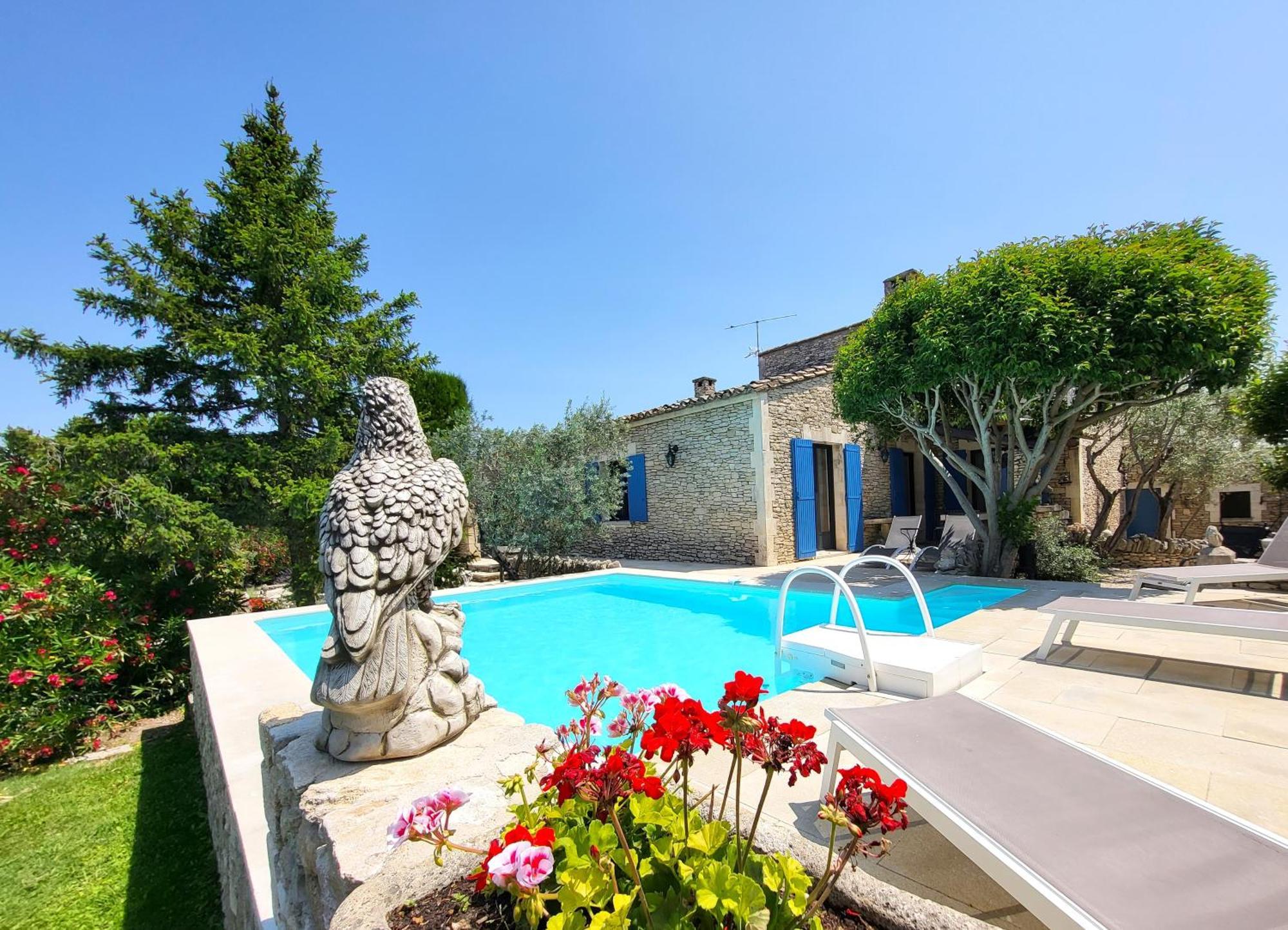 "La Massette Du Cheval Blanc" Villa De Caractere En Pierre LʼIsle-sur-la-Sorgue Buitenkant foto